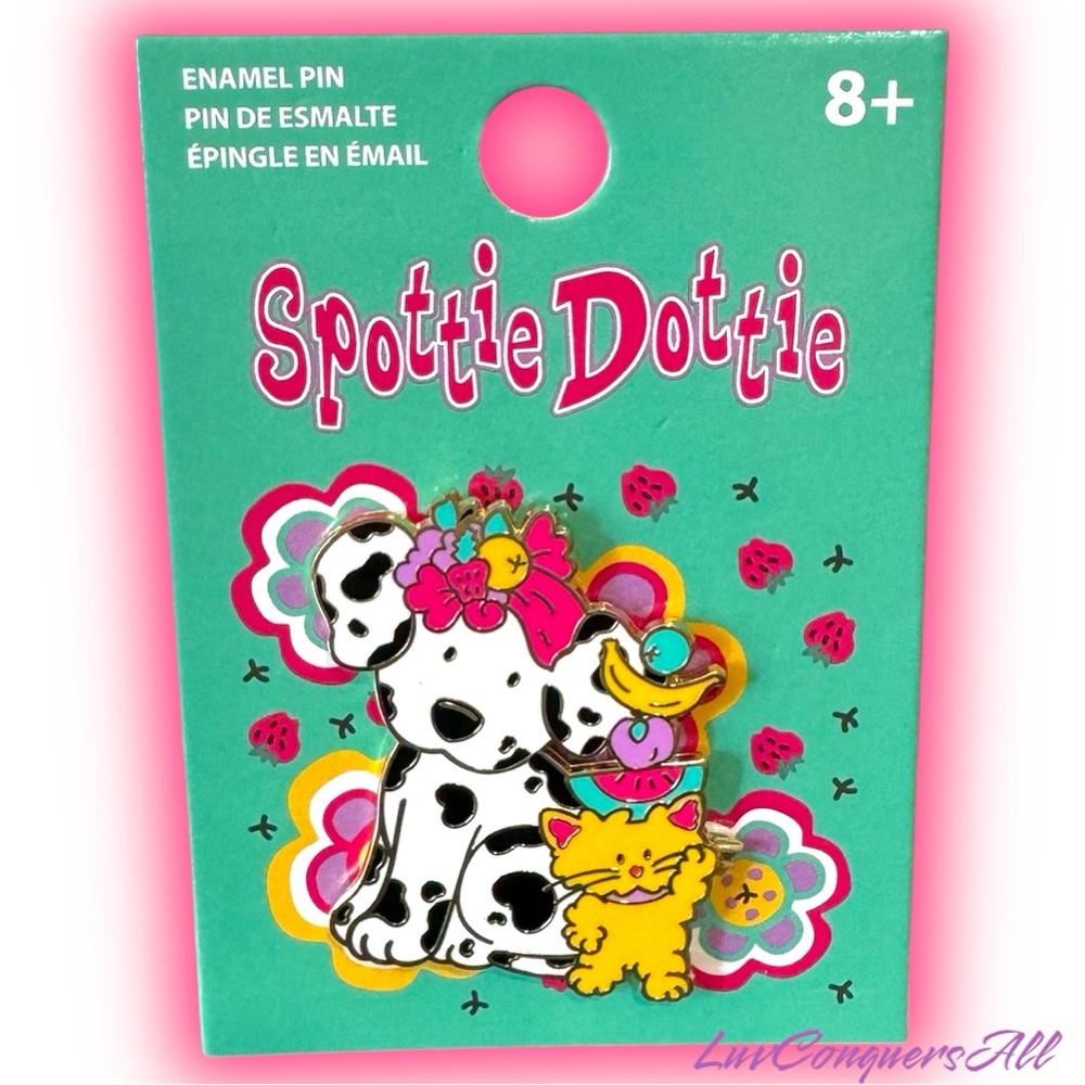 Sanrio Spottie Dottie & Sassy Fruit Enamel Pin